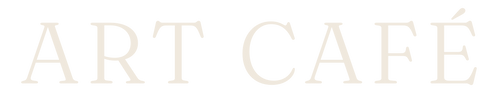 Logo of Art Cafe with text 'A Creative Space for Casual Artists' on a white background